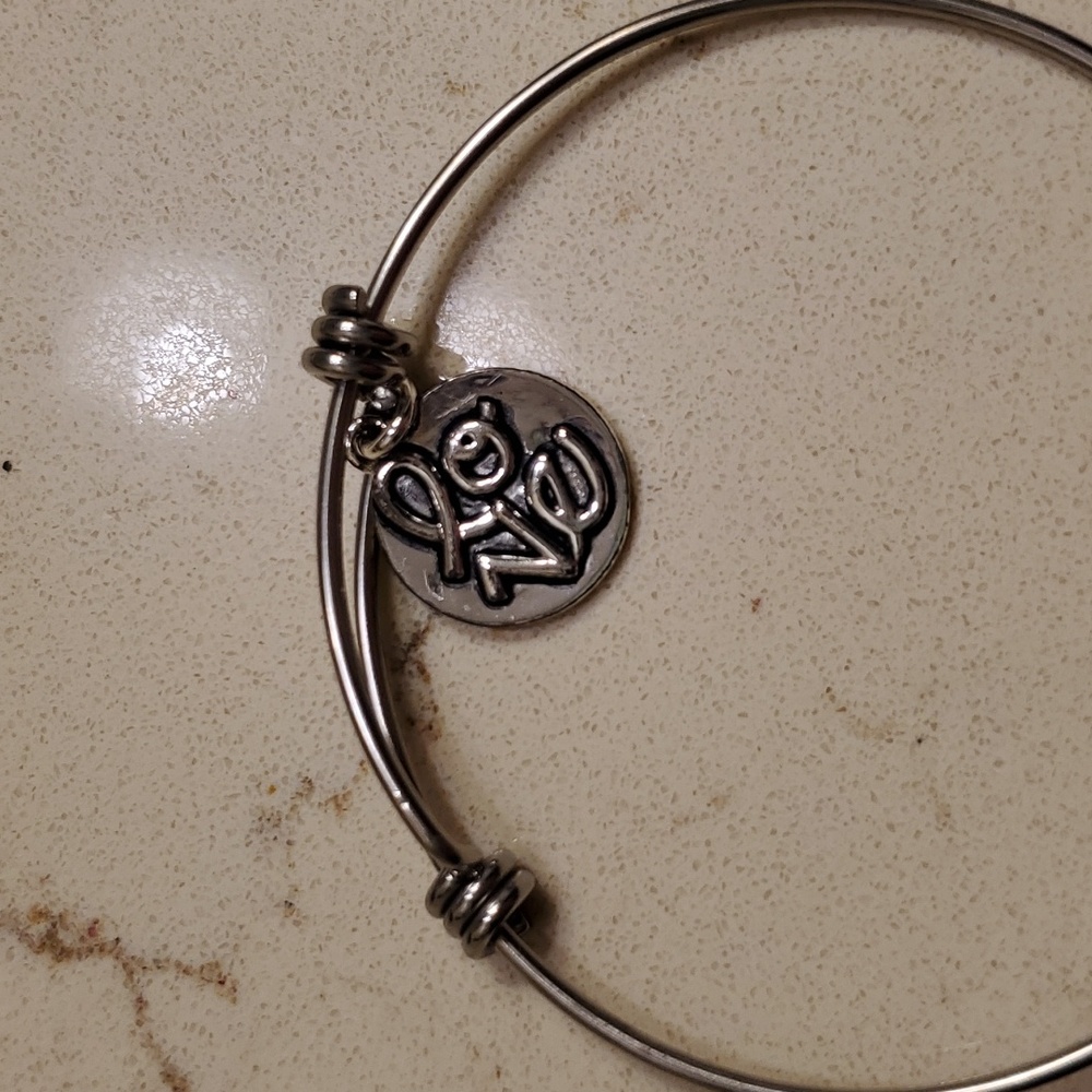 SISTER LOVE ❤️ BRACELET, silver colored with 4 charms, adjustable - Picture 3 of 5